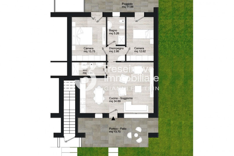 (Per INFO Feltrin ing. Gianni 3288349492) Proponiamo in vendita appartamenti in fase di costruzio...