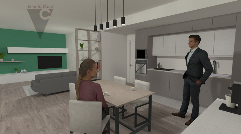 A Brugine, proponiamo in vendita porzione di bifamiliare posta al piano terra. La soluzione è com...