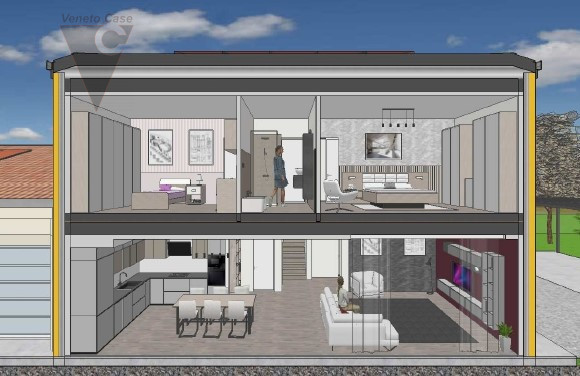 A Brugine, proponiamo in vendita porzione di bifamiliare su 2 livelli. Al piano terra sono presen...