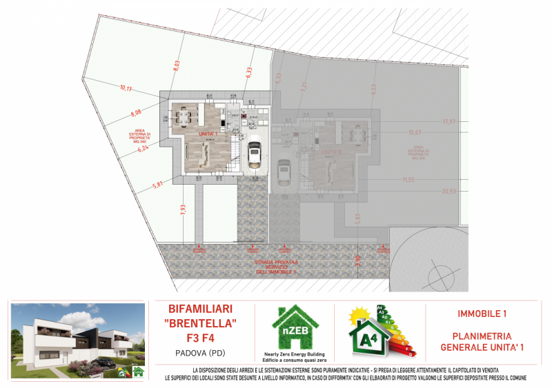 Splendide e moderne ville bifamiliari di nuova costruzione, inserite in elegante contesto residen...
