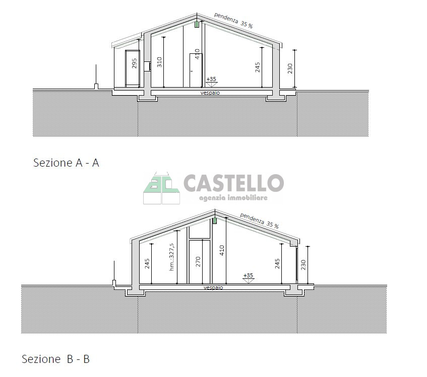 Vigonza busa a due passi dai servizi villa singola in Bioedilizia