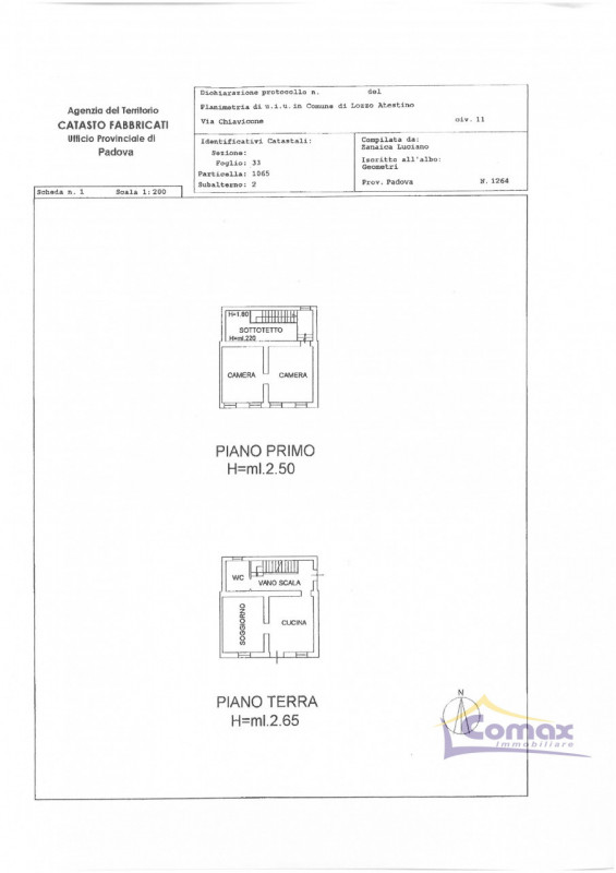RIFERIMENTO I1044

Lozzo Atestino in piccolo Borgo di campagna, Porzione di bifamiliare da ristru...