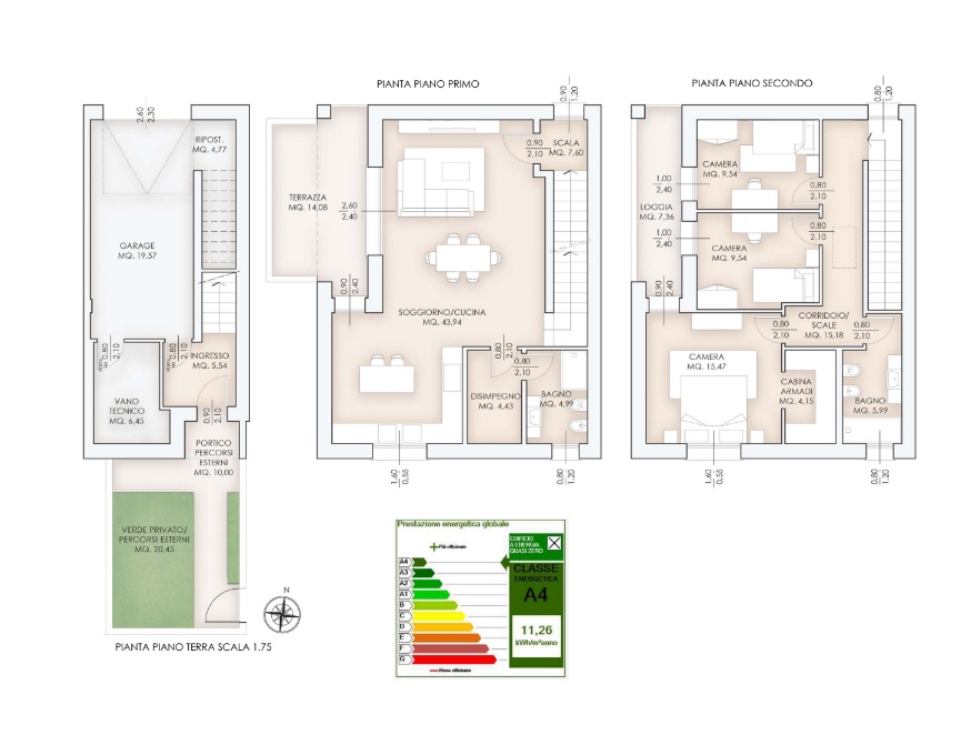 Porzione di Testa in Vendita a Campodoro - Centro