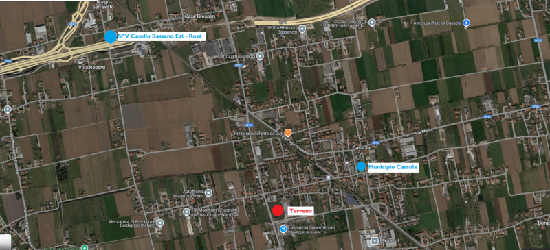 Terreno edificabile inserito nel Piano degli Interventi del comune di Cassola in sottozona “PI – ...