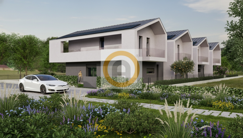 Scopri questa moderna villa a schiera di testa, situata in un elegante contesto residenziale nel ...