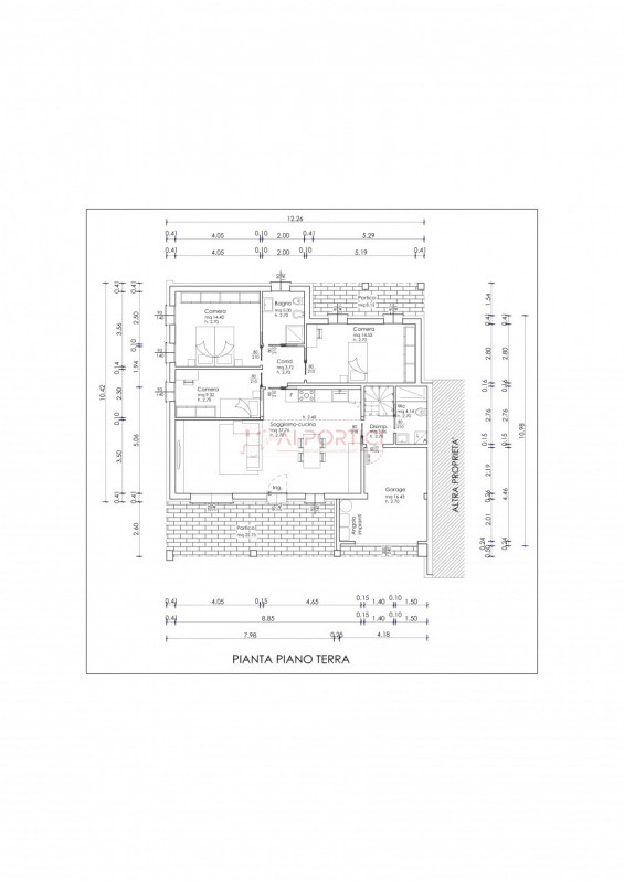 BRUGINE - Porzione di BIFAMILIARE sviluppata interamente al piano terra con spazio esterno di 550...