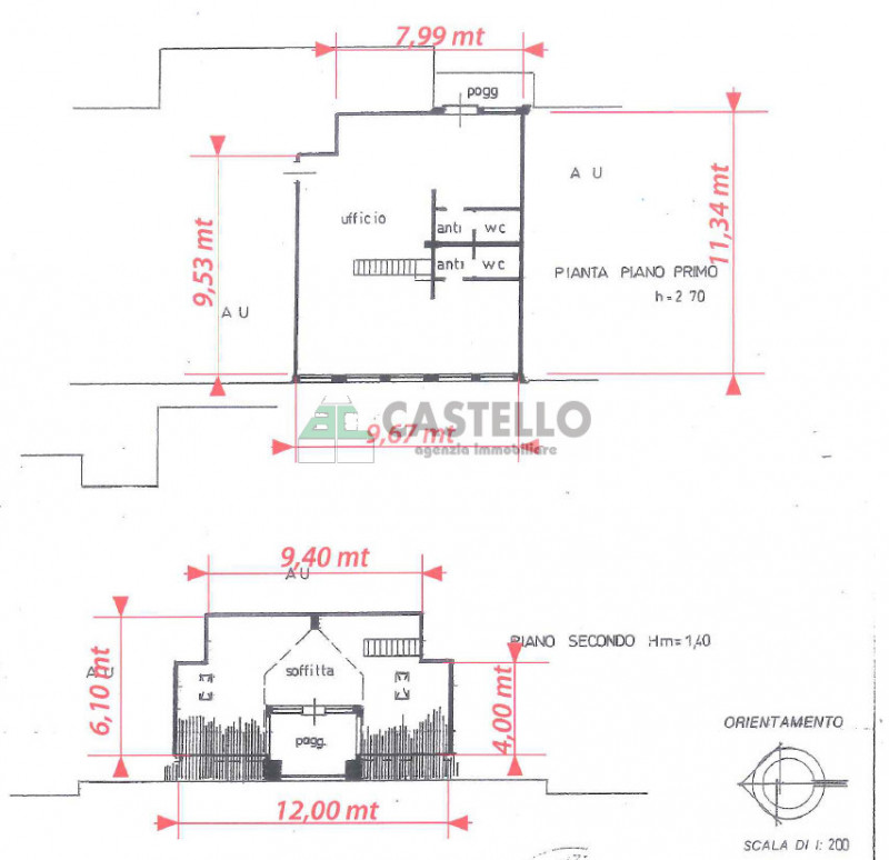 Camposampiero in posizione centrale e visibile proponiamo in affitto spazioso ufficio al primo pi...