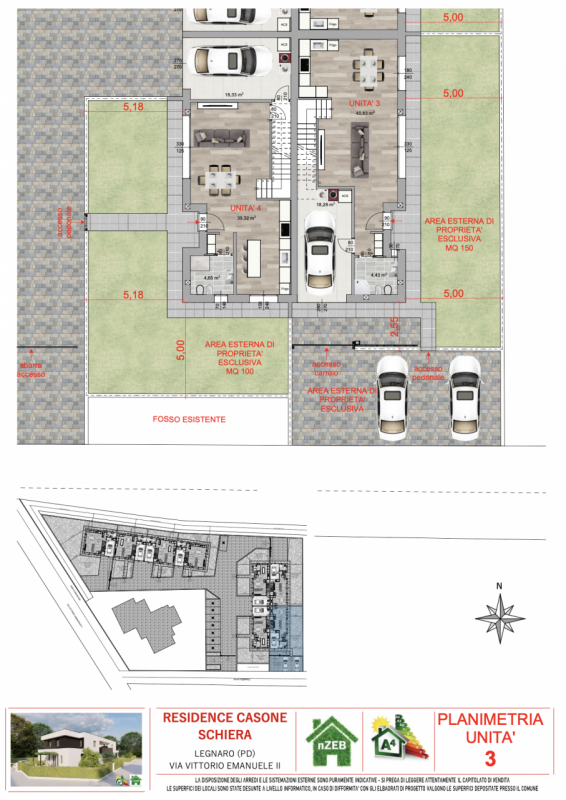 Nuove e moderne villette quadrifamiliari disposte "a croce".

Situate nel Comune di Legnaro, nell...