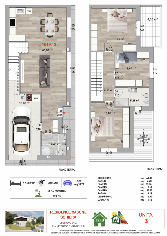 Nuove e moderne villette quadrifamiliari disposte "a croce".

Situate nel Comune di Legnaro, nell...