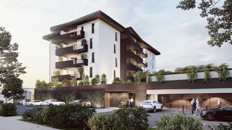 Nuova costruzione, piano attico di ampie dimensioni composto da una zona living di quasi 50 mq ch...