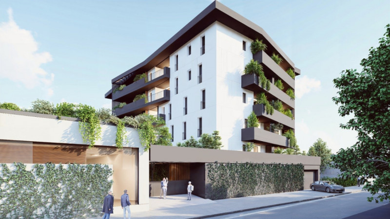 Nuova costruzione, piano attico di ampie dimensioni composto da una zona living di quasi 50 mq ch...