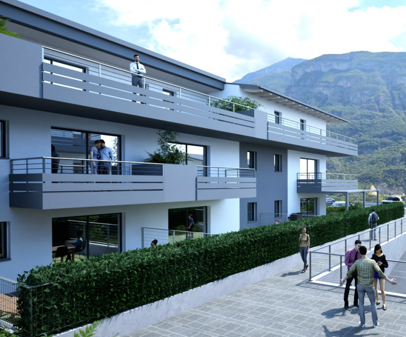 Trilocale con ampio giardino in classe A+