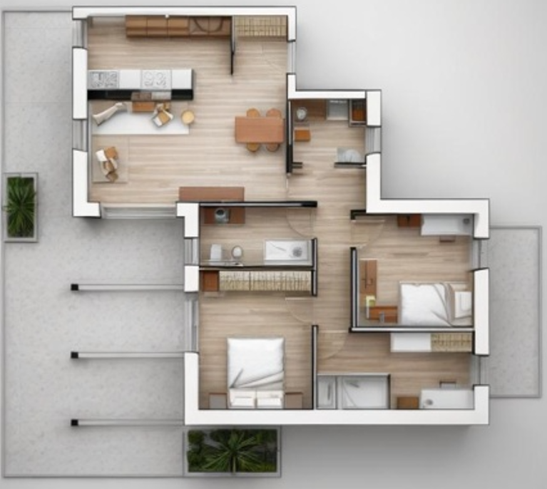 Trilocale con ampio giardino in classe A+