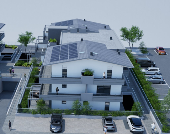 Trilocale con ampio giardino in classe A+