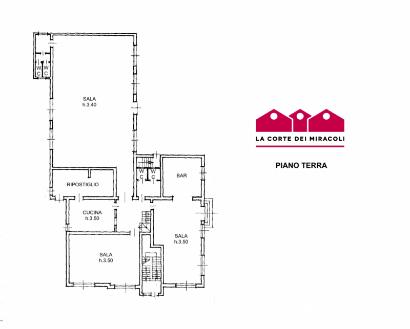 RETTORGOLE: IN ZONA DI FORTE PASSAGGIO EX PIZZERIA/TRATTORIA DI CIRCA 400MQ. RIF. VNEG2L -RICHIES...