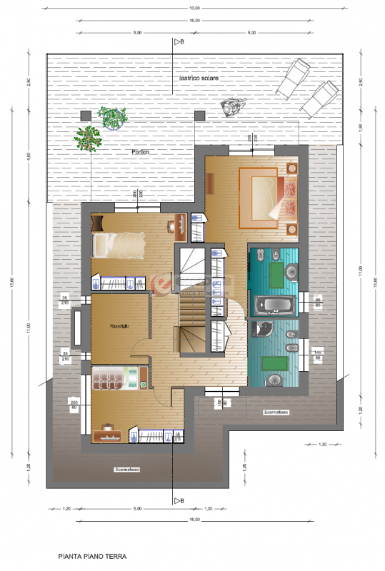A soli 10 minuti da Borgo Berga (VI), in Comune di Arcugnano, sopra il Lago di FIMON, in posizion...