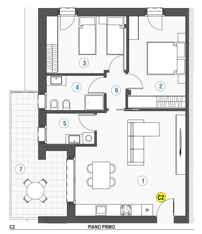 APPARTAMENTO BICAMERE SU STABILE DI NUOVA COSTRUZIONE - CLASSE A4.
DETRAZIONE FISCALE CON SISMA B...