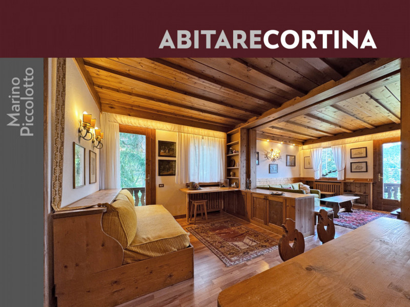 Rif. V5257 - Suggestivo attico in zona tranquilla e panoramica di Cortina d’Ampezzo, a pochi pass...