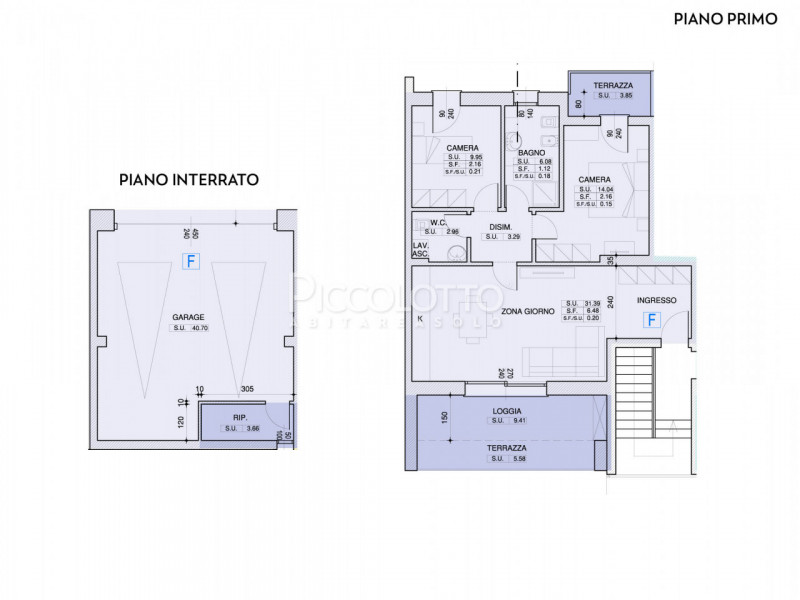 Rif. 5287 F - Asolo, località Pagnano, in vendita attico di nuova costruzione situato in un tranq...