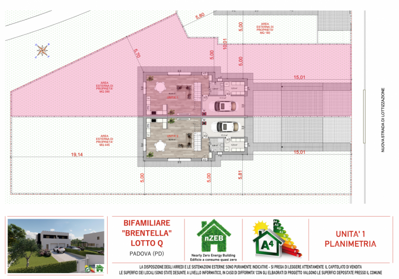 Moderne ville bifamiliari di nuova costruzione, inserite in elegante contesto residenziale ricco ...