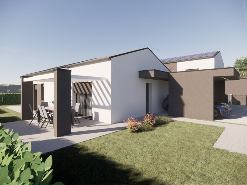 A Castello di Godego è iniziata la costruzione di questo nuovo complesso di sole 3 unità, tutte c...