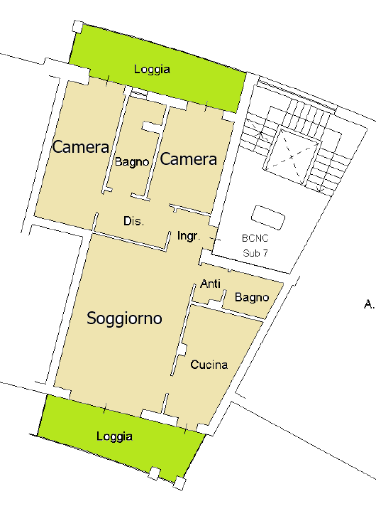 Selvazzano Dentro, appartamento 2 due camere al secondo piano di prestigiosa palazzina condominia...