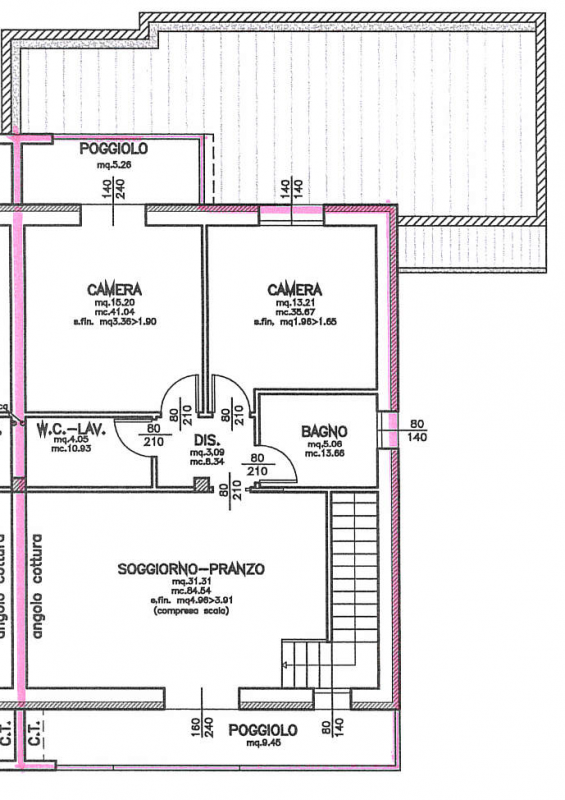 Albignasego Affitto Appartamento trilocale