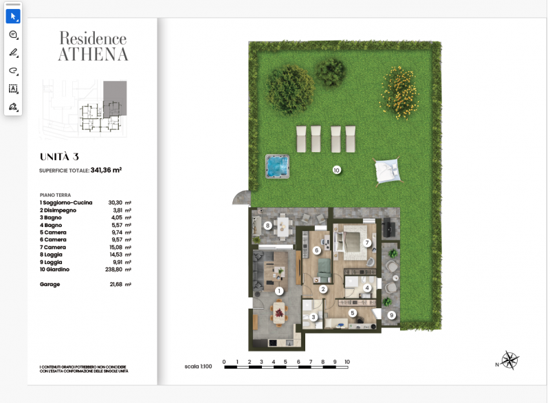 Riferimento I1195

Residence Athena nuova palazzina composta da 12 appartamenti e due attici, dis...