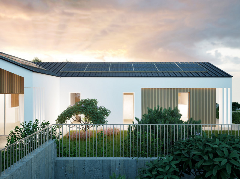 Immagina una deliziosa villetta su due livelli, con una superficie di 152 mq, perfetta per una fa...