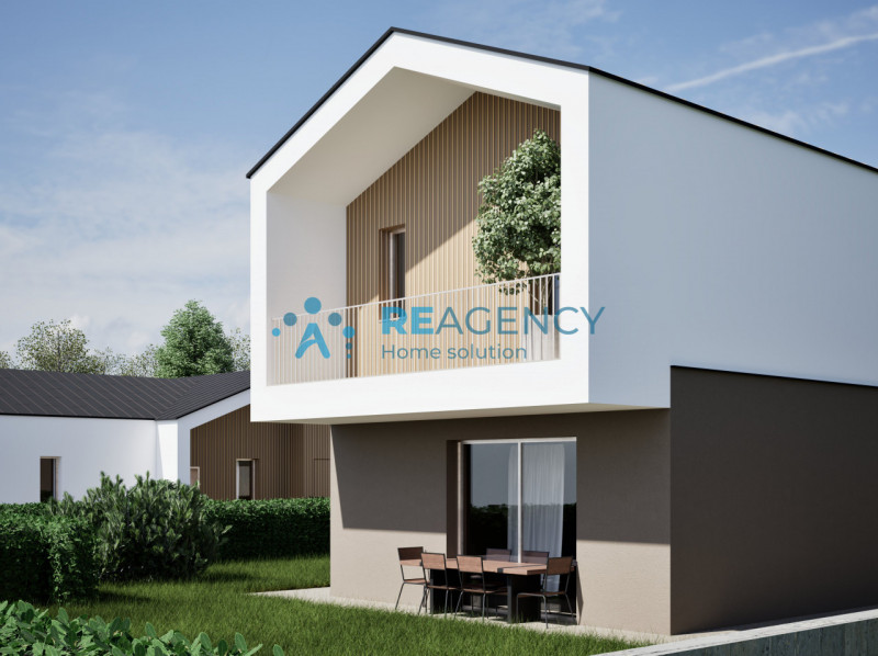 Immagina una deliziosa villetta su due livelli, con una superficie di 152 mq, perfetta per una fa...