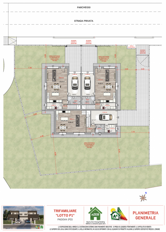 Splendide ville trifamiliari di nuova costruzione inserite in esclusivo nuovo quartiere residenzi...