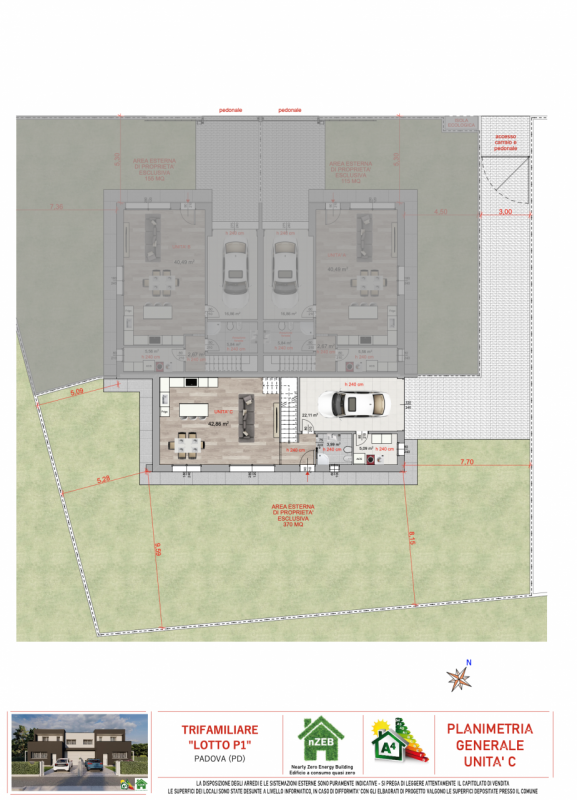 Splendide ville trifamiliari di nuova costruzione inserite in esclusivo nuovo quartiere residenzi...