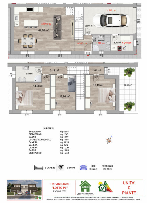 Splendide ville trifamiliari di nuova costruzione inserite in esclusivo nuovo quartiere residenzi...