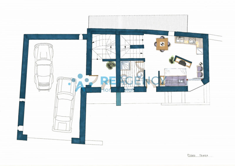 A pochi passi dal centro di Cogollo, vendesi abitazione da ristrutturare completamente su 3 livel...