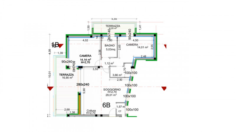 All’interno di una raffinata residenza di nuova edificazione, appartamento al secondo piano con a...