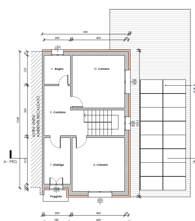 Padova zona Terranegra, porzione di bifamiliare con giardino esclusivo di 1500 mq.
Immobille este...