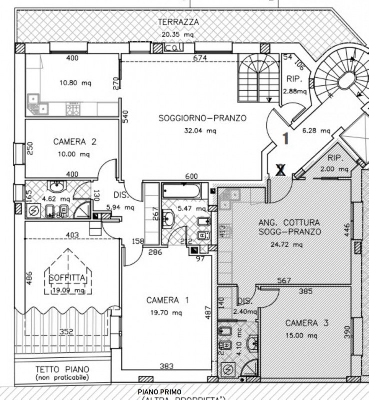 NUOVO 3 CAMERE E TAVERNA IN ZONA OSPEDALI €.648.000 tratt.- rif.Z0026.1

Nelle immediate vicinanz...