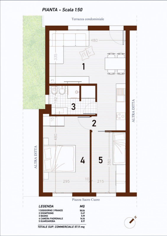 ABANO CENTRO: 2 CAMERE ARREDATO E RISTRUTTURATO €.175.000 - rif.CL442

Ad ABANO TERME, nella rino...
