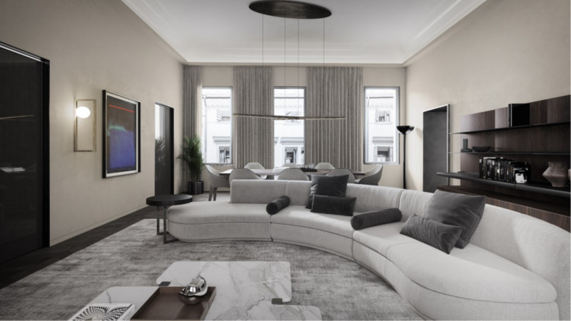 Scopri l'essenza del lusso vivendo nell'eleganza senza tempo di questo appartamento al piano nobi...