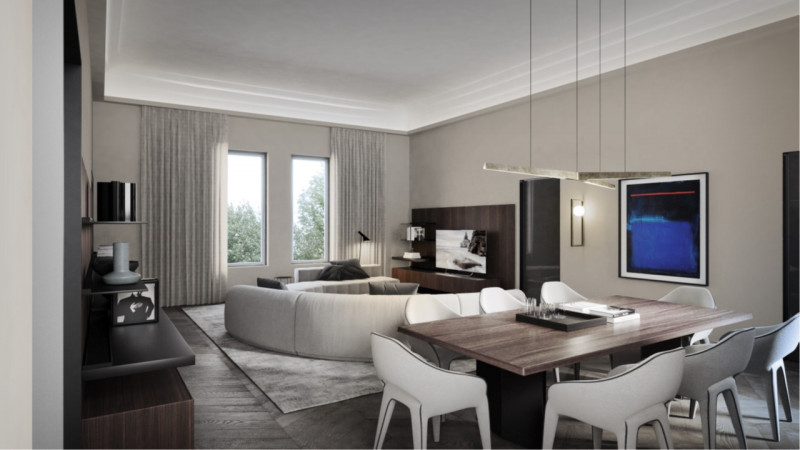 Scopri l'essenza del lusso vivendo nell'eleganza senza tempo di questo appartamento al piano nobi...