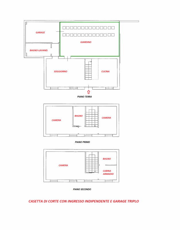 SOVIZZO - VIA ROMA: CASETTA DI CORTE CON INGRESSO INDIPENDENTE, GIARDINO E GARAGE. EURO 110.000. ...
