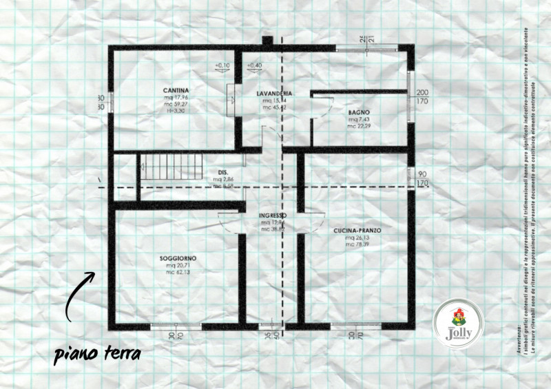 Info prestazione energetica:
Classe F
Epgl,nren 254,69 kwh/m2anno
Epgl,ren 1.11 kwh/m2anno
((

CA...