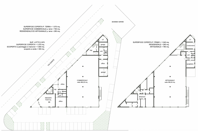 Ampio capannone commerciale e artigianale con oltre 1.200 mq coperti ed una parte ad uso residenz...