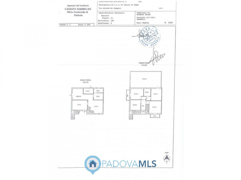 Immobile in esclusiva al Gruppo Padova MLS.
Ad Agna in un contesto residenziale e comodo a tutti ...