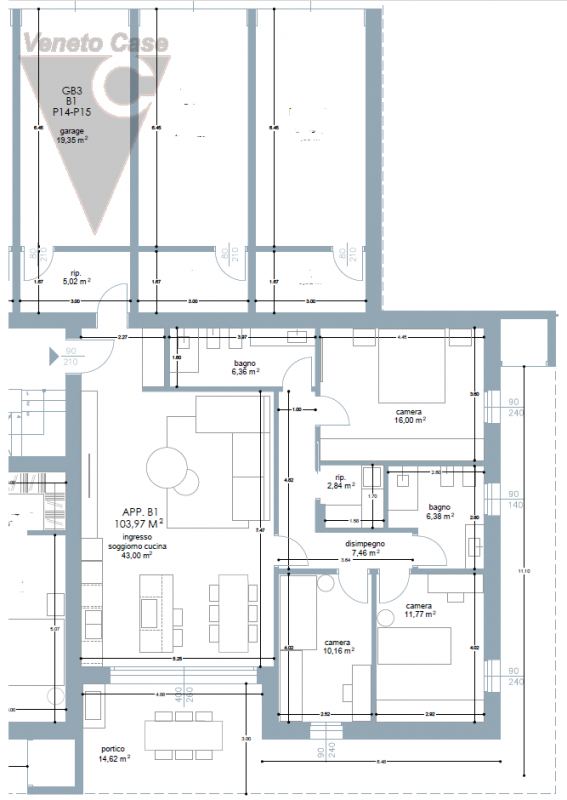 SAN VITO DI VIGONZA - 3 CAMERE CON GIARDINO
Proponiamo elegante e prestigioso appartamento quadri...