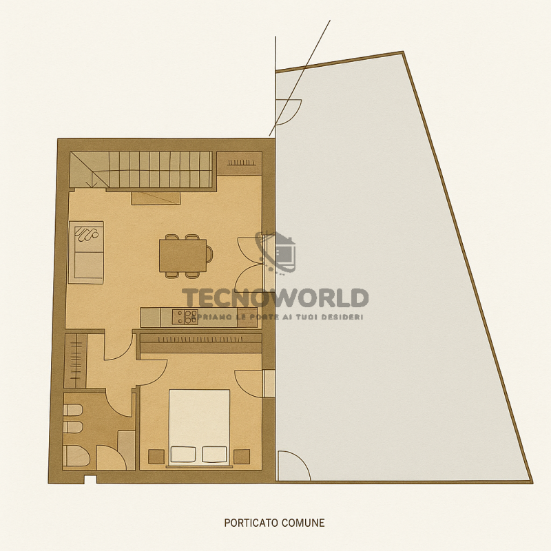 Particolare appartamento Bilocale ristrutturato in pronta consegna nel cuore di San Vito di Leguz...