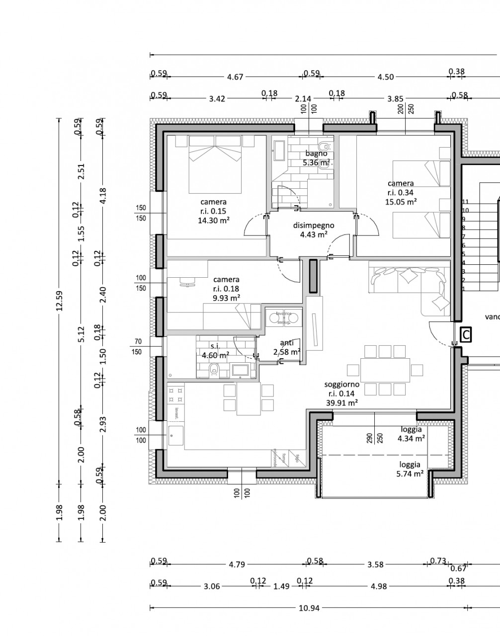 APPARTAMENTO DI PREGIO AL PIANO PRIMO CON TERRAZZO