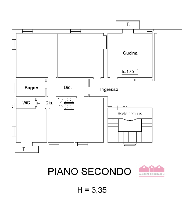 CORSO PADOVA: QUADRICAMERE ULTIMO PIANO DA RISTRUTTURARE CON SOFFITTE, CANTINA E GIARDINO - RIF. ...