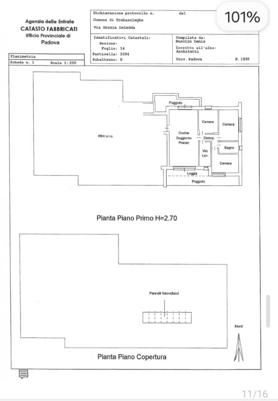 In una tranquilla e curata zona residenziale di Trebaseleghe, al primo piano di una moderna palaz...