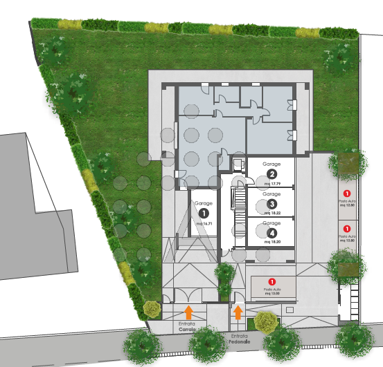 In prestigioso residence di sole quattro unità, proponiamo appartamento al primo piano con due sp...